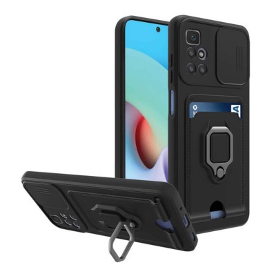 Bodycell Multifunction Case Με Κορδονι Xiaomi Redmi 10/Note 11 4G Black