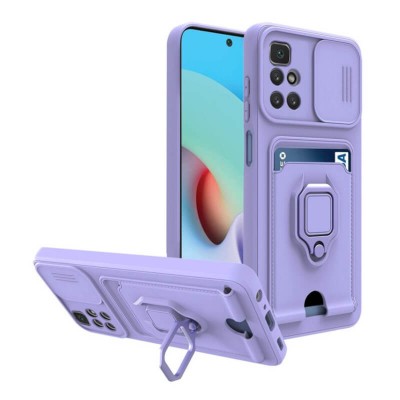 Bodycell Multifunction Case Με Κορδονι Xiaomi Redmi 10/Note 11 4G Purple