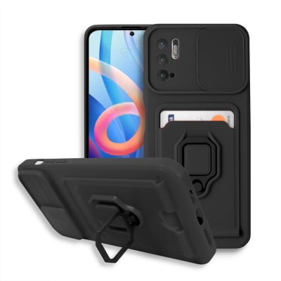 Bodycell Multifunction Case Με Κορδονι Xiaomi Note 10 5G/Note 10T 5G/Poco M3 Pro 4G/5G Black