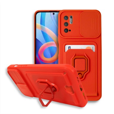 Bodycell Multifunction Case Με Κορδονι Xiaomi Note 10 5G/Note 10T 5G/Poco M3 Pro 4G/5G Red