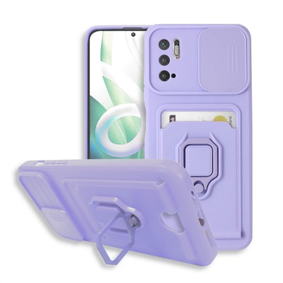 Bodycell Multifunction Case Με Κορδονι Xiaomi Note 10 5G/Note 10T 5G/Poco M3 Pro 4G/5G Purple