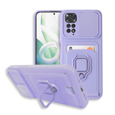 Bodycell Multifunction Case Με Κορδονι Xiaomi Note 11 Pro 4G/5G Purple