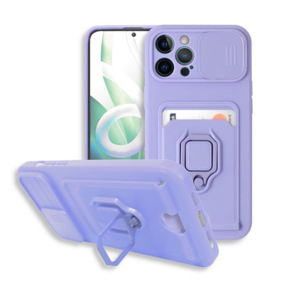Bodycell Multifunction Case Με Κορδονι iPhone 12 Pro Max Purple