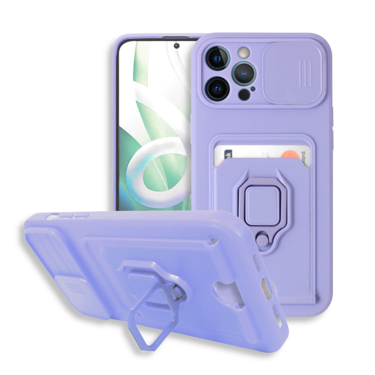 Bodycell Multifunction Case Με Κορδονι iPhone 12 Pro Max Purple