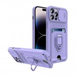 Bodycell Multifunction Case Με Κορδονι iPhone 14 Pro  Purple