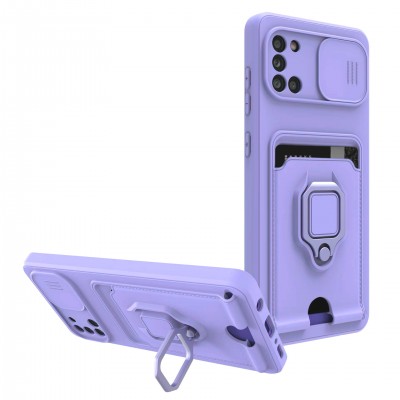 Bodycell Multifunction Case Με Κορδονι Samsung A31 Purple