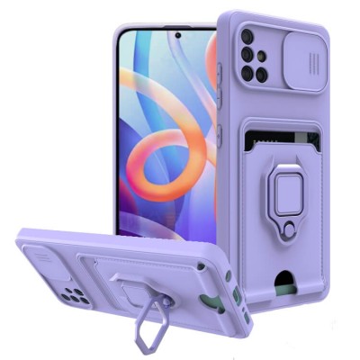 Bodycell Multifunction Case Με Κορδονι Samsung A51 Purple