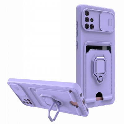 Bodycell Multifunction Case Με Κορδονι Samsung A71 4G Purple