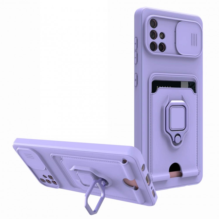 Bodycell Multifunction Case Με Κορδονι Samsung A71 4G Purple