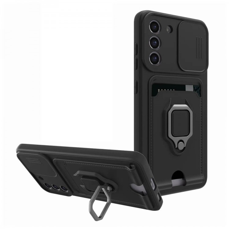 Bodycell Multifunction Case Με Κορδονι Samsung S21 FE Black