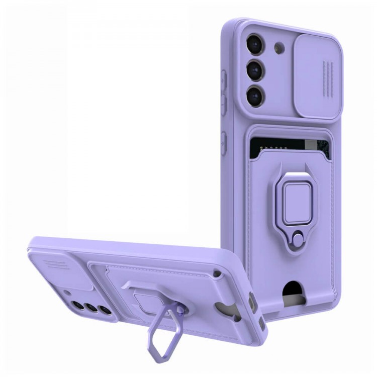 Bodycell Multifunction Case Με Κορδονι Samsung S21 FE Purple
