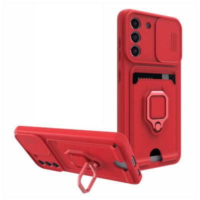 Bodycell Multifunction Case Με Κορδονι Samsung S21 FE Red