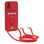 Bodycell Multifunction Case Με Κορδονι Xiaomi Poco X4 Pro 5G Red