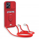 Bodycell Multifunction Case Με Κορδονι Xiaomi Poco X5 Pro/Note 12 Pro Red