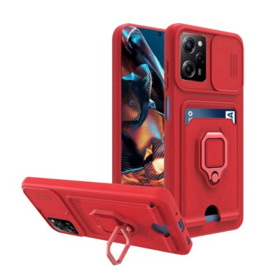 Bodycell Multifunction Case Με Κορδονι Xiaomi Poco X5 Pro/Note 12 Pro Red