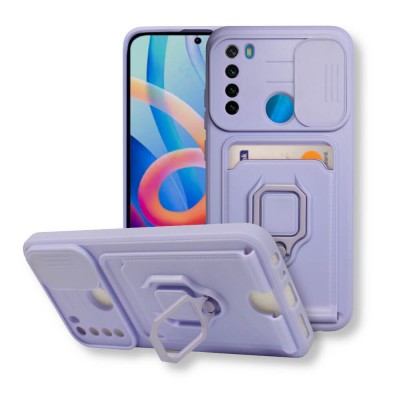 Bodycell Multifunction Case Με Κορδονι Xiaomi Note 8  Purple