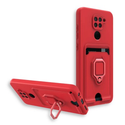 Bodycell Multifunction Case Με Κορδονι Xiaomi Note 9  Red