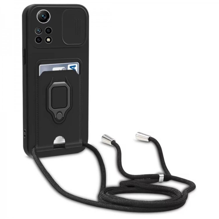Bodycell Multifunction Case Με Κορδονι Xiaomi Note 12 Pro 4G Black