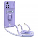 Bodycell Multifunction Case Με Κορδονι Xiaomi Note 12 Pro 4G Purple