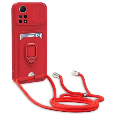 Bodycell Multifunction Case Με Κορδονι Xiaomi Note 12 Pro 4G Red