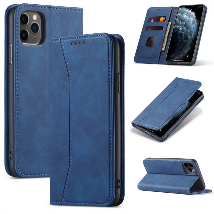Bodycell Book Case Pu Leather iPhone 14 Pro  Blue