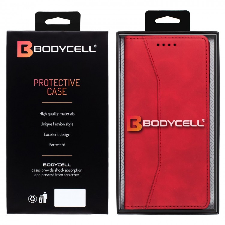 Bodycell Book Case Pu Leather OnePlus 13 5G Red