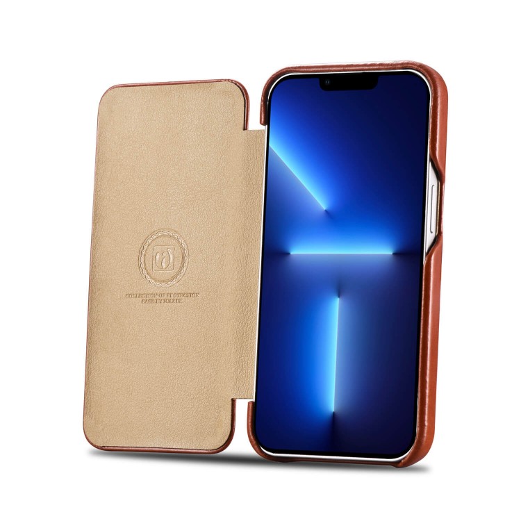 iCarer RIX 1301 iPhone 13 Mini Curved Edge Brown