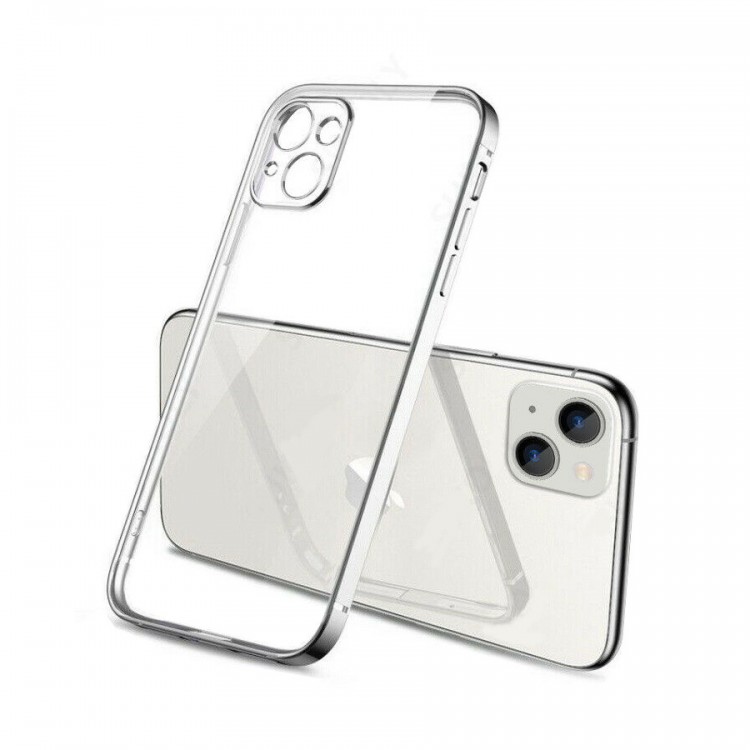Bodycell Back Cover HD Clear For iPhone 13 mini Silver