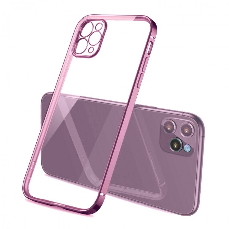 Bodycell Back Cover HD Clear For iPhone 13 Pro Max Violet
