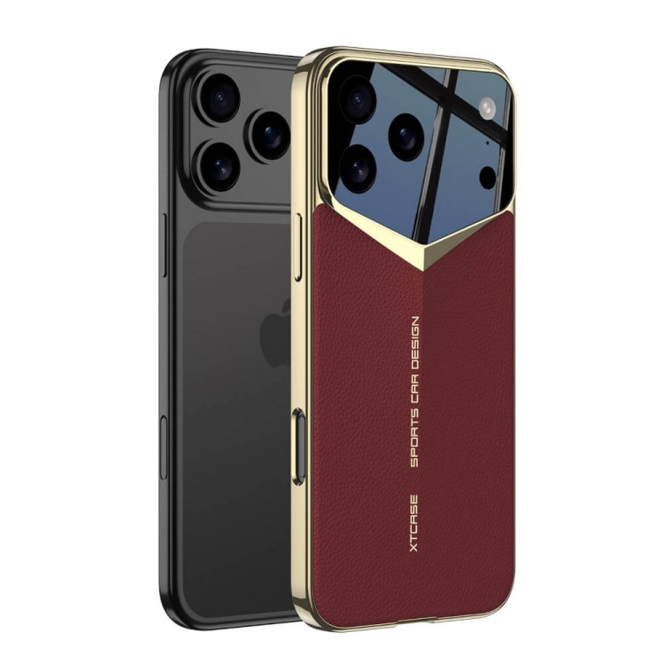 Bodycell Jazz Leather Backcover iPhone 17 Pro  Red