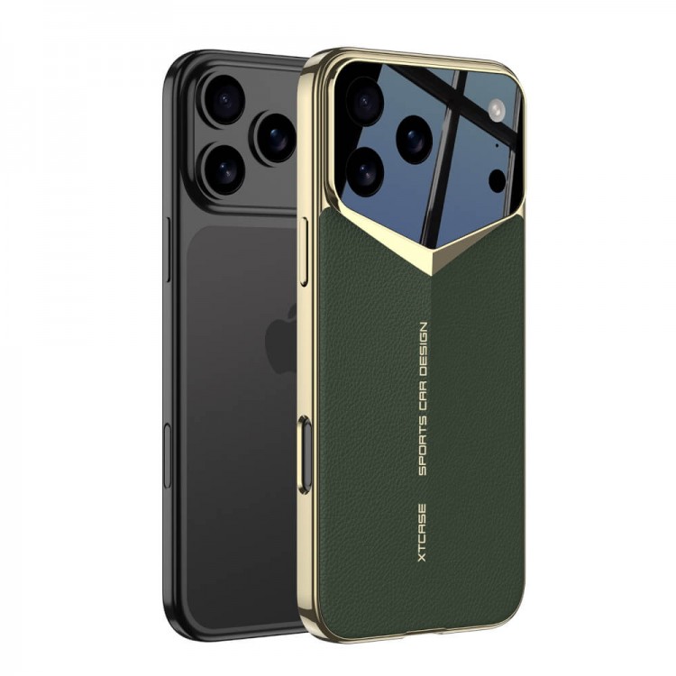 Bodycell Jazz Leather Backcover iPhone 17 Pro Max Green