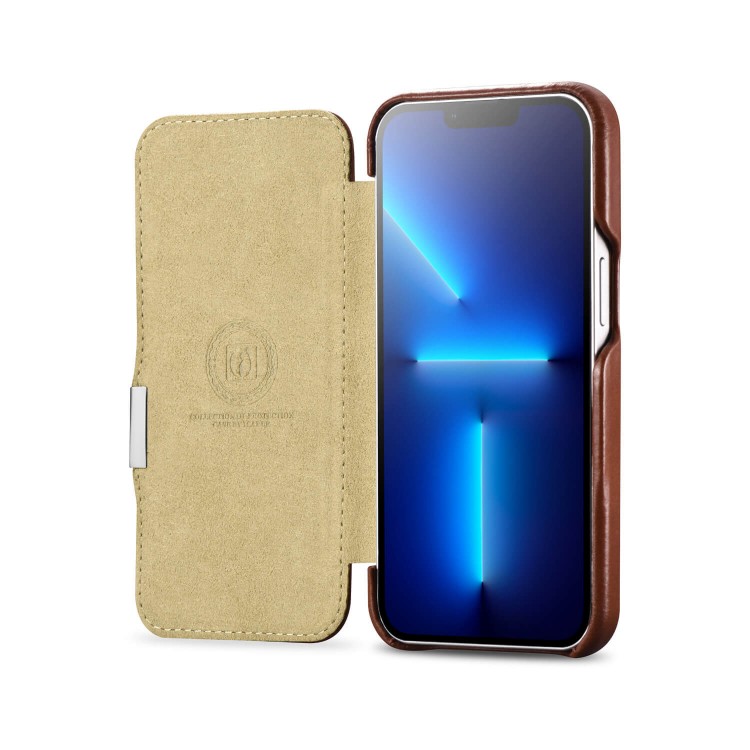 iCarer RIX 1305 iPhone 13 Mini Metal Clip Brown