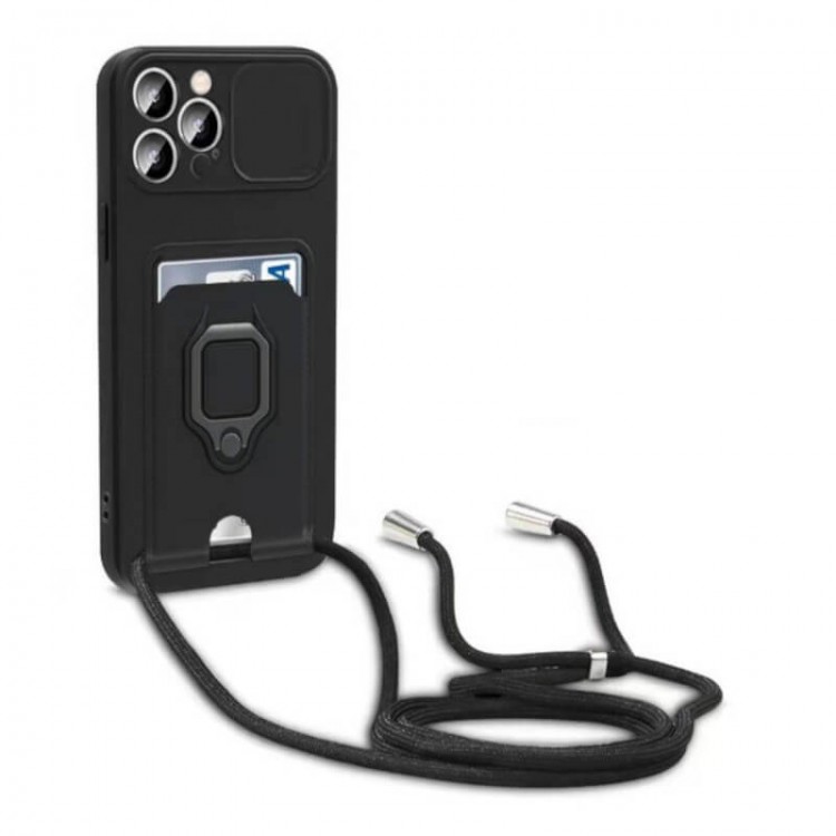 Bodycell Multifunction Case Με Κορδονι Xiaomi Poco X5/Note 12 5G Black