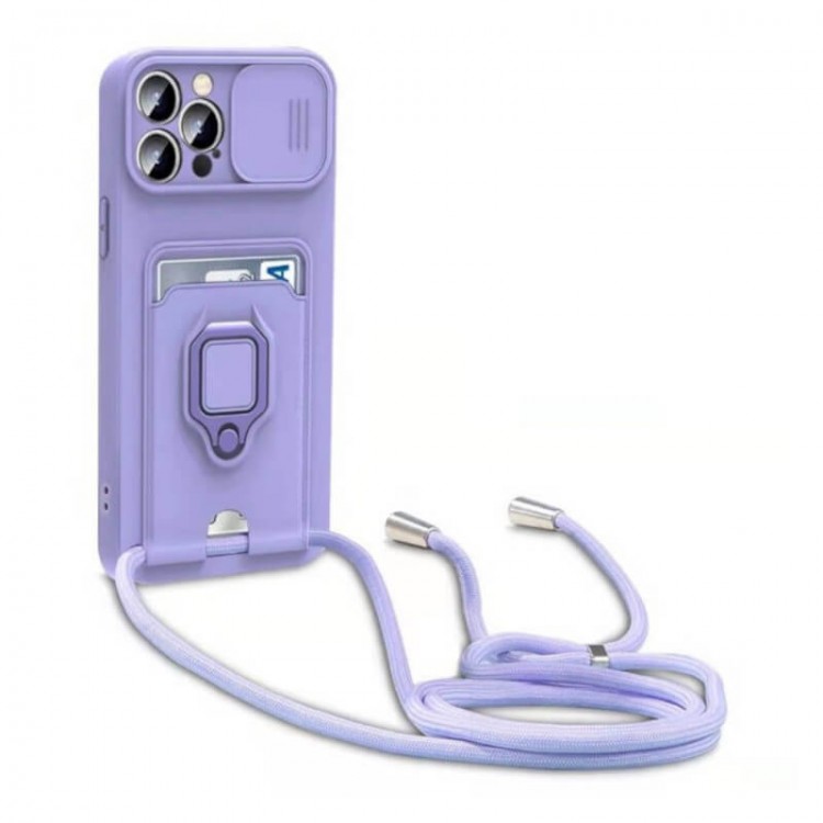 Bodycell Multifunction Case Με Κορδονι Xiaomi Note 12 Pro 4G Purple