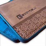Bodycell Pattern Leather Backcover iPhone 14 Pro  Brown