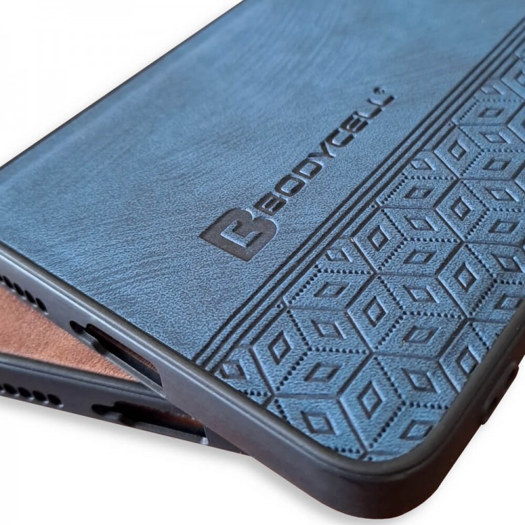 Bodycell Pattern Leather Backcover Xiaomi 12/12X/12S Blue