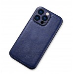 Bodycell Prestige Leather Backcover iPhone 14 Pro  Blue