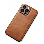 Bodycell Prestige Leather Backcover iPhone 14 Pro  Brown