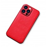 Bodycell Prestige Leather Backcover iPhone 14 Pro Max Red