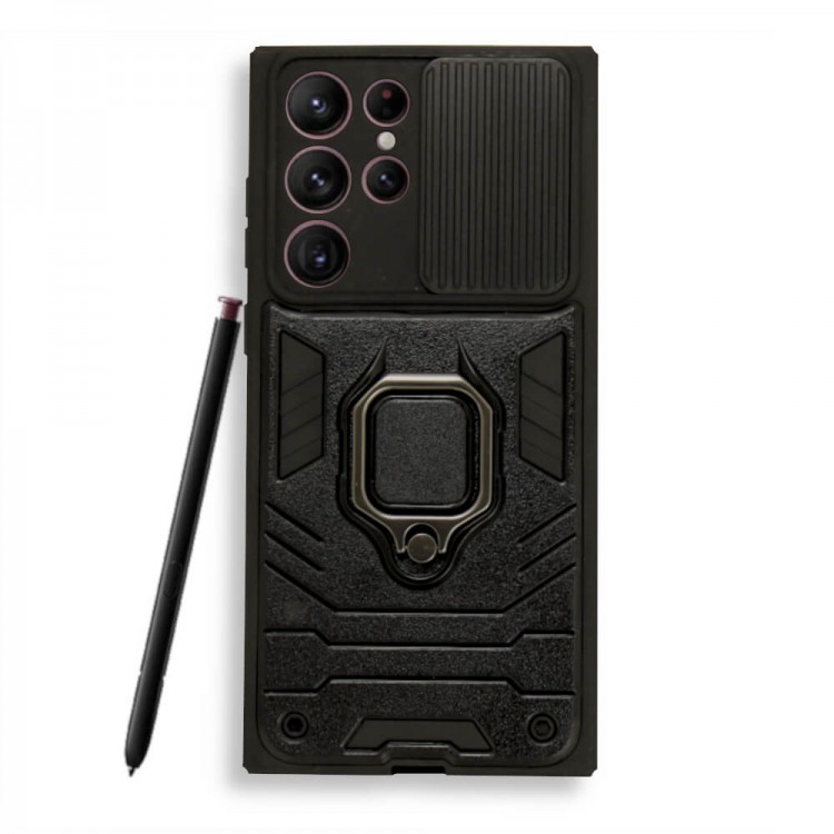 Ring Armor Case Samsung S22 Ultra Black