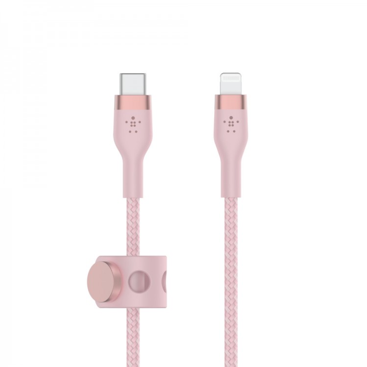 Belkin CAA011bt2MPK BOOST↑CHARGE™ PRO Flex USB-C® Cable with Lightning ConnectorPink