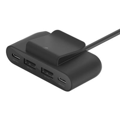 Belkin BUZ001bt2MBKB7 BoostCharge 4-Port USB Power Extender Μαύρο