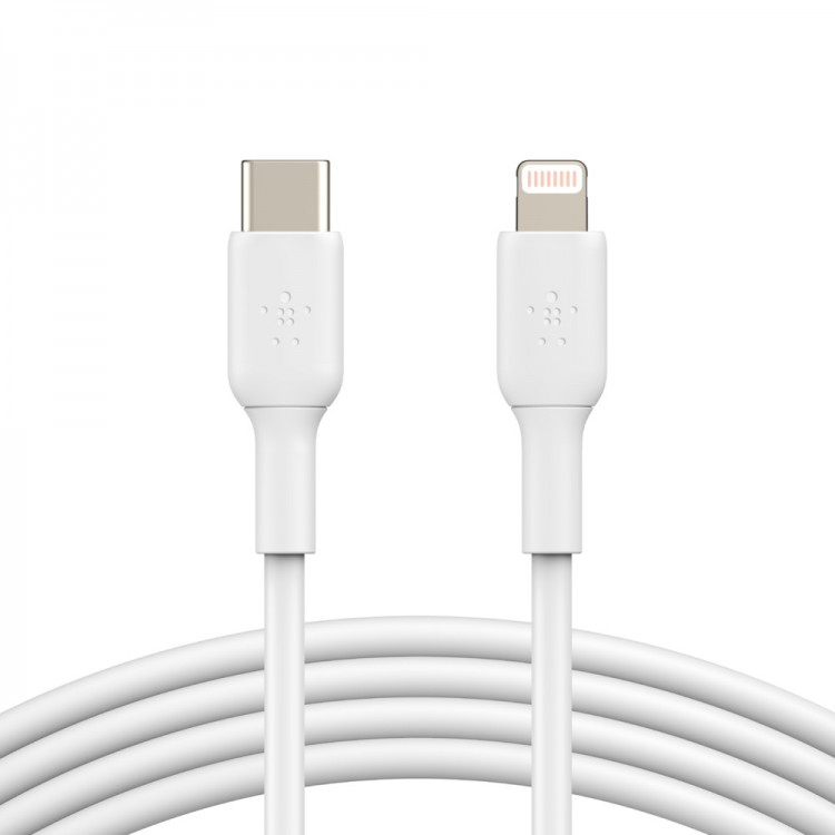 Belkin CAA003bt1MWH USB-C to Lightning Cable Λευκό