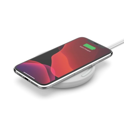 Belkin WIA002vfWH Wireless Charging Pad 15W + QC™ 3.0 24W Wall Charger Λευκό