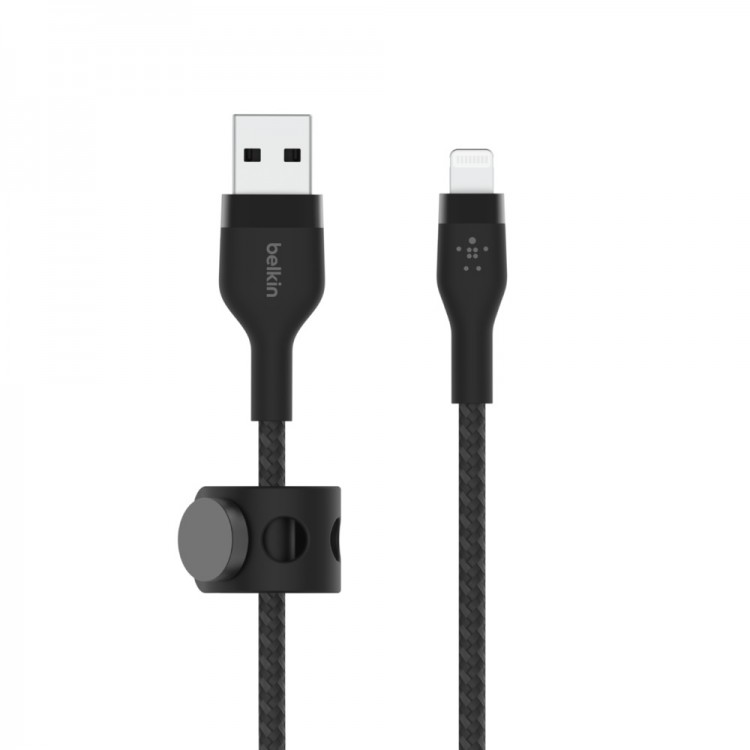Belkin CAA010bt3MBK BOOST↑CHARGE™ PRO Flex USB-A Cable with Lightning ConnectorBlack