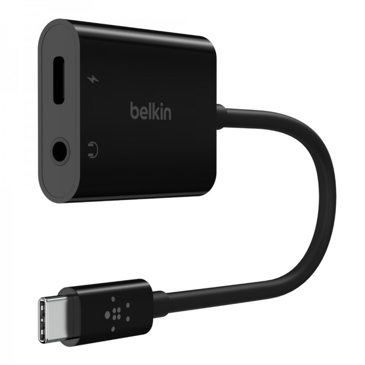 Belkin NPA004btBK 3.5mm Audio + USB-C™ Charge Adapter