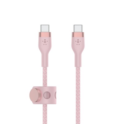 Belkin CAB011bt3MPK BOOST↑CHARGE™ PRO Flex USB-C to USB-C CablePink