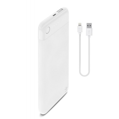 Belkin BOOST↑CHARGE™ Power Bank 5K with Lightning Connector + Lightning CableΛευκό