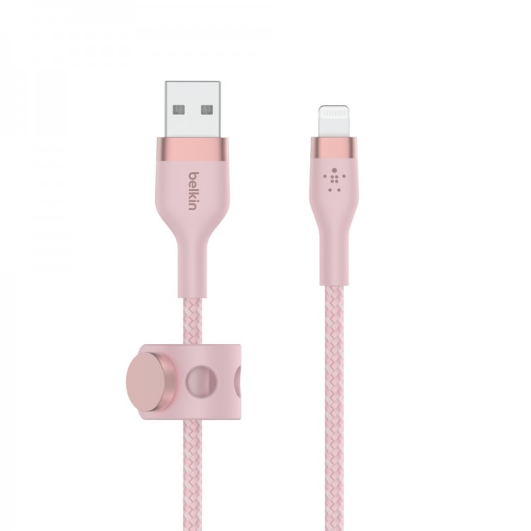 Belkin CAA010bt2MPK BOOST↑CHARGE™ PRO Flex USB-A Cable with Lightning ConnectorPink