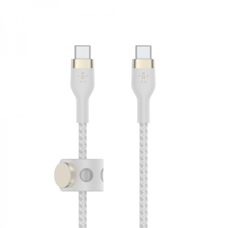 Belkin CAB011bt1MWH BOOST↑CHARGE™ PRO Flex USB-C to USB-C CableWhite